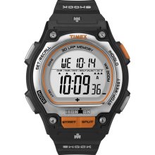 Timex Men's Ironman T5K582 Black Resin Quartz Watch with Digital ...