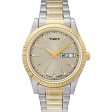 Timex Men's T2M556 Elevated Classics R Series Two-Tone Stainless Steel Bracelet Watch