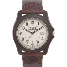 Timex Mens Watch with Fabric Leather Band