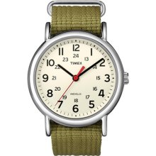 Timex Unisex Weekender Watch, Olive Nylon Strap