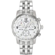 Tissot Men's PRC200 White Dial Watch T17.1.586.32