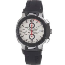 Tissot Men's Swiss Automatic Exhibition Caseback Black Rubber Strap Watch