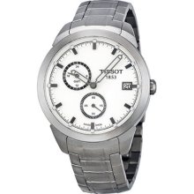 Tissot Titanium Gmt White Dial Mens Watch T0694394403100