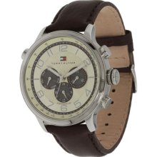 Tommy Hilfiger 1790767 Brown Leather Multifunction Men's Watch 50m