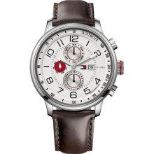 Tommy Hilfiger Brown Leather Mens Watch 1790858 ...