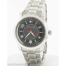 Tommy Hilfiger Men's Black Date Dial Stainless Steel Bracelet Quartz Watch