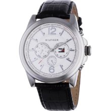 Tommy Hilfiger Mens Watch Franklin 1710241 With Silver Dial