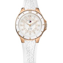 Tommy Hilfiger White Silcone Ladies Watch 1781275