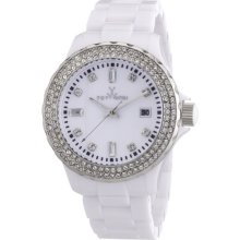 Toy Watch Pcls22wh Pcls22wh Ladies White Plastic Plastic Case Date Watch