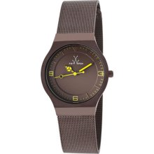 Toywatch Women's Brown Deal Brown Mesh Stainless Steel - Mh08br