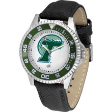 Tulane Green Wave Competitor - Poly/Leather Band Watch