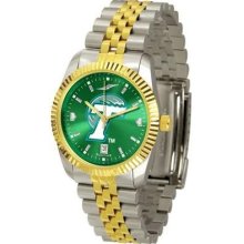 Tulane University Green Wave Men's Stainless Steel Alumni Dress Watch