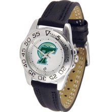 Tulane University Green Wave TU Womens Leather Wrist Watch