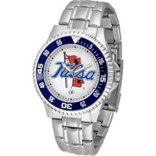 Tulsa Golden Hurricane watches : Tulsa Golden Hurricane Men's Competitor Watch with Stainless Steel Band