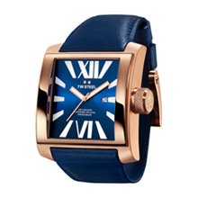 TW Steel CEO Goliath Blue Dial Dark Blue Leather Unisex Watch CE3018