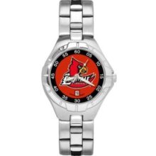 UNIV OF LOUISVILLE CARD HEAD PRO II WOMAN'S BRACELET WATCH