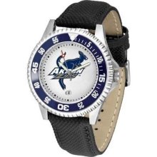 University Of Akron Zips Men's Leather Sports Watch