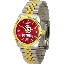 University of South Dakota Men's Stainless Steel Alumni Dress Watch