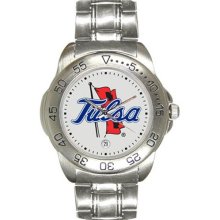 University of Tulsa Golden Hurricanes watches : Tulsa Golden Hurricane Men's Gameday Sport Watch with Stainless Steel Band