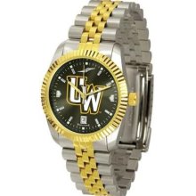 University of Wyoming Cowboys Men's Stainless Steel Alumni Dress Watch