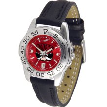 UNLV Runnin Rebels Sport Leather Band AnoChrome-Ladies Watch