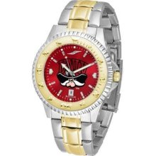 UNLV Running Rebels Men's Stainless Steel and Gold Tone Watch