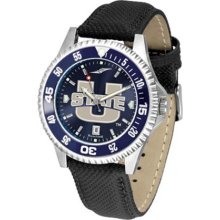 Utah State Aggies Mens Leather Anochrome Watch