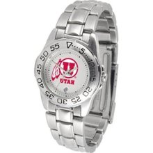 Utah Utes NCAA Womens Steel Sports Watch ...