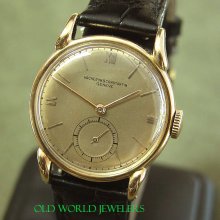 Vacheron Constantin 18k rg gents w/flared lug