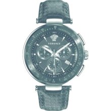 Versace Men's I8C99D008 S009 Mystique Black IP Bezel Chronograph ...