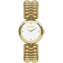 Versus Optical Womens Gold IP White Dial Watch ...