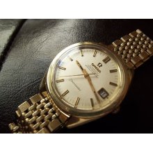 Very Rare Vintage Omega Seamaster 564 Automatic Men's Watchgold Faced/capped