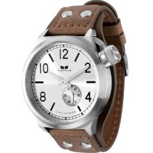 Vestal Canteen Watch - Brown/Silver/Silver/Cuff CTN3L05