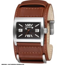 Vestal Legionnaire Watch - Brown Leather/Silver/Black LGA022