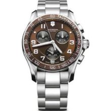 Victorinox 249036 Watch Chrono Classic Mens - Brown Dial