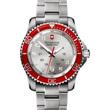 Victorinox Swiss Army Men's Maverick Chronograph White Dial 241439 Large Watch