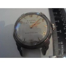 Vintage 1957 23j 10bpac Auto Bulova Watch Runs 4u2fix