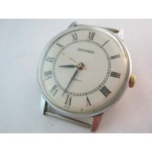 Vintage mens watch SEKONDA Russian wrist watch USSR 80s