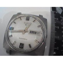 Vintage Square Elgin Automatic Day Date Watch 4u2fix