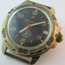 Vintage Vostok Komandirskie military Men's Watch Wostok