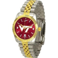 Virginia Tech Hokies VT NCAA Mens 23Kt Executive Watch ...