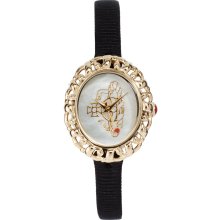 Vivienne Westwood Rococo Black Strap Watch Black