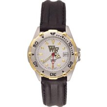 Wake Forest Demon Deacons WFU All Star Ladies Leather Strap Watch