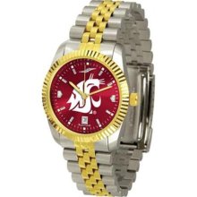 Washington State Cougars NCAA Mens 23Kt Executive Watch ...