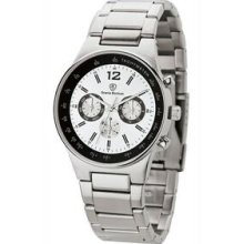 Watch Creations Unisex Multifunction Watch w/ Silver & Black Dial Promotional