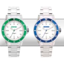 Watch creations unisex transparent plastic watch ($25.47 - Clear/Green