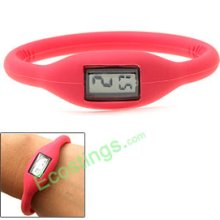 Water Resistant Girl's Slim Silicone Digital Wrist Watch