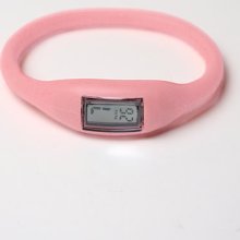 Waterproof Slim Rubber Digital Watch - Powder Pink