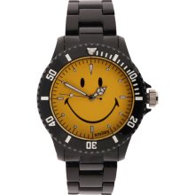 Wave Gear Smiley Happy Time Men's WGS-SOBYV01 Smiley Black & Yellow Analog Watch