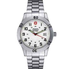 Wenger Swiss Army Grenadier Watch White Dial & Stainless Bracelet 72968